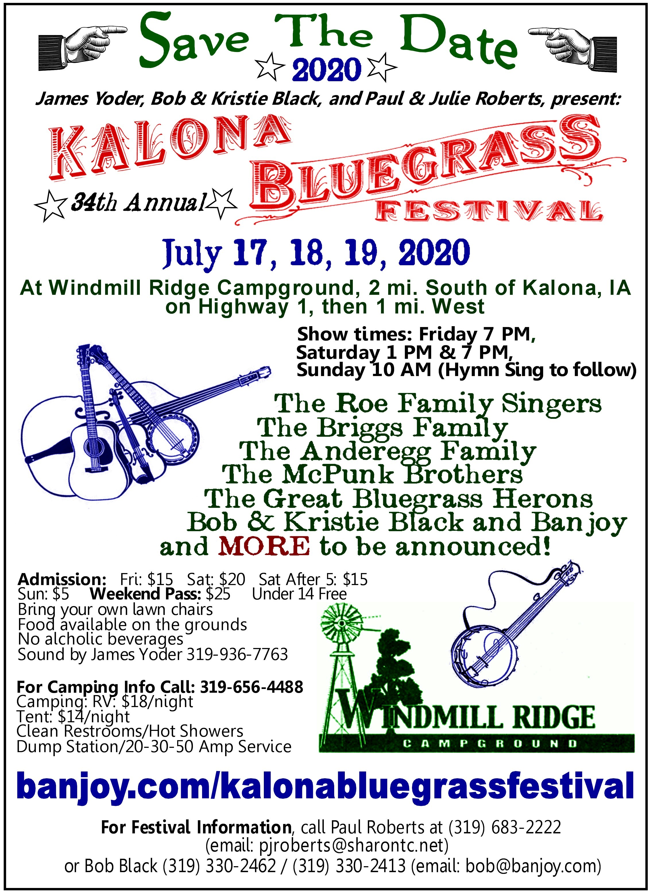 Kalona Bluegrass Festival | Banjoy